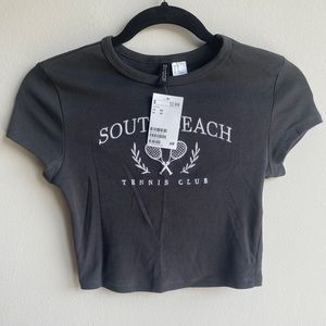 South Beach Tennis Club Crop Top